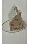 Kış Evi Tealight Mumluk / Tealight Hediyeli