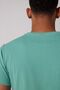 Regular Fit Normal Cut 100% Cotton Crew Neck Green T-Shirt - 4