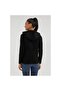 7Ct657 Women's Black Hooded Jacket - 2