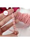 10 Mt Powder Pink Half Stripe Pearl -6 mm
