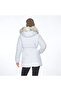 Women's Onlnewcamilla Full Zipper Closure Hooded Coat15304765 White - 3