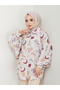 Jesica Print Shirt - Standard Size, Long Sleeve, Burgundy 2504 - 6