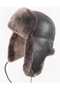 قبعة طيار للجنسين من جلد Ushanka