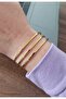Steel Gold Ray Bracelet 3 Pieces