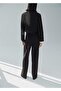 Straight Cut Pants with Bow - 4