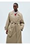 Oversize Long Double Button Trench Coat - 5