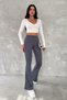 High Waist Recovery Spanish Leg Steel Knitted Leggings Pants