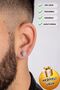 Men's Steel Ring Dangle Gun Model Earrings Does Not Darken Rust