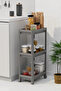 3-Tier Bathroom Shelf Unit, Bathroom Organizer, Shampoo Holder, Towel Holder, Cabinet, Kitchen Shelf, Detergent Dispenser - 4