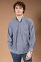 Men's Long Sleeve Classic Regular Fit Dobby Plain Natural Cotton Dad Shirt 8190 - 3