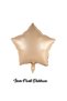 Retro Star Set Foil Balloon Brown Caramel Beige 18" 45 cm 3 Pcs Coffee Tones - 4