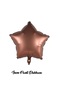 Retro Star Set Foil Balloon Brown Caramel Beige 18" 45 cm 3 Pcs Coffee Tones - 3