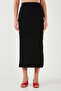Slim Fit Slit Detailed Floor-Length Crop Suit Set 5866148 - 4