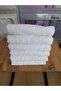 White 100% Cotton 50X90 cm 4 Pieces Hotel Group Hand and Face Towels - 3
