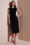 Slim Fit Crew Neck Lacing Detail Midi Dress Dress 5866164 - 3