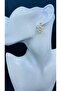 Handmade ceramic ship rudder figure earrings - 2