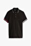 Flag Cuff Slim Fit Polo Men's Black T-Shirt Mw0Mw38458Bds - 5
