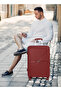 New EDGE Series 3PCS Polypropylene Luggage Set-RED - 5