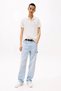 Tommy Jeans Tjm Slim Placket Polo Ext Men's White T-Shirt Dm0Dm20676Ybl - 2