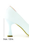 Jatqılı Plus Red White Goblet Heeled Shoes - 4