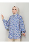 Leopard Print Jessica Shirt Standert Size Long Sleeve 2508 Skas Blue