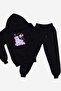 CHILDREN'S PRINTED HOODED 3-PIECE TRACKSUIT SET - 2