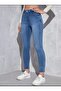 2003 Women's Lycra Skinny Slim Fit Jeans Jeans Denim Trousers - Light Blue - 2