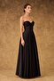 Black Satin Strapless Long Evening Dress And Invitation Dress - 3