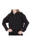 7007-Dgml Women's Buttoned Jeans Denim Jeans Jacket - Black