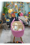 Large capacity modern jute mother baby diaper wipe laundry basket with removable organizer and handle bag - 5