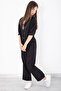 Black Half Sleeve Girl's 3-Piece Cropled Suit 20322 - 7