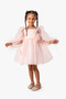 Special Occasion Birthday Party Dress with Balloon Sleeve Bag - 5