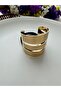 Gold Triple Metal and Rubber Buckle - 2