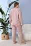 Women's Battal Milan Fabric Pajamas Set Plus Size Long Sleeve - 8