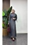 Double Suit with Linen Skirt and Drawstring at the Waist