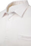Men's Plus Size Shirt Collar White T-Shirt Classic Fit - 4910Bat - 5