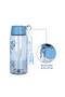 Water Bottle 800ml with Grab String - Blue - 3