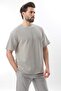 Black Crew Neck Cotton Striped Men's T-Shirt E7121 - 5