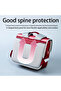 Ergonomic Spine Protection Horizontal School Backpack for 0 - 5 Grade Primary Students - Baby Red - 2