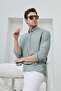 Men's Shirt Striped Cotton Linen Modern Slim Fit Shirt - 7