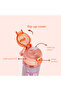 Water Bottle 700ml with Straw- Orange - 3