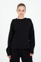 Crew Neck Wide Leg Adjustable Elastic Waist Girls' Tracksuit Set - 3