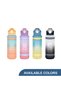 Water Bottle 1000ml with Straw- Black - 7