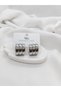 Thick Fleshy Plump 3 in 1 Hole Look Premium Stainless Steel Earrings - 2