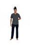 Men's Anthracite Melange Pajama Set - 18896
