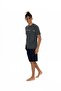 Men's Anthracite Melange Shorts Set - 18865 - 2