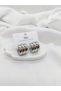 Thick Fleshy Plump 3 in 1 Hole Look Premium Stainless Steel Earrings