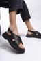 Greslaela Women's Sandals 0012300 Black Skin - 4