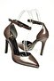S 372664708   Brown Patent Leather Thin Heeled Women's Shoes - 8