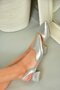 U 998011109   Silver Low Heeled Women's Shoes - 4